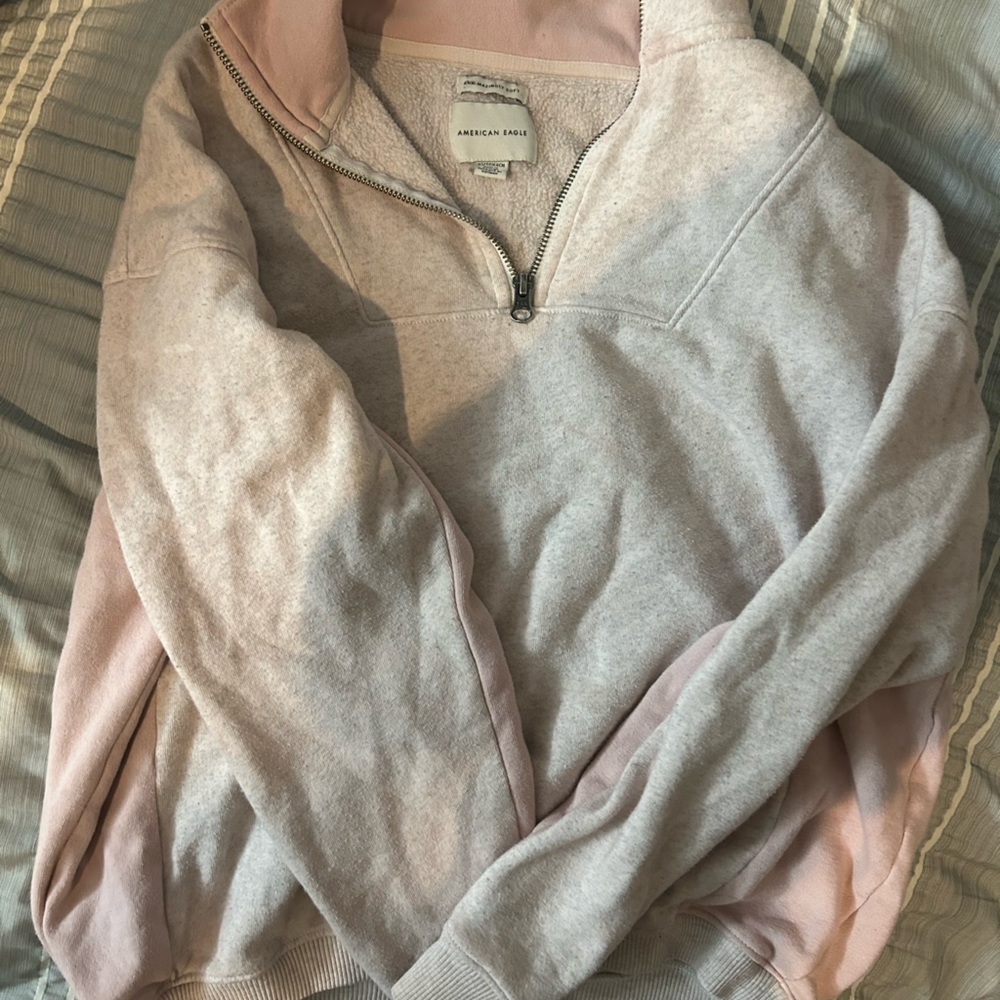 American Eagle half zip shirt